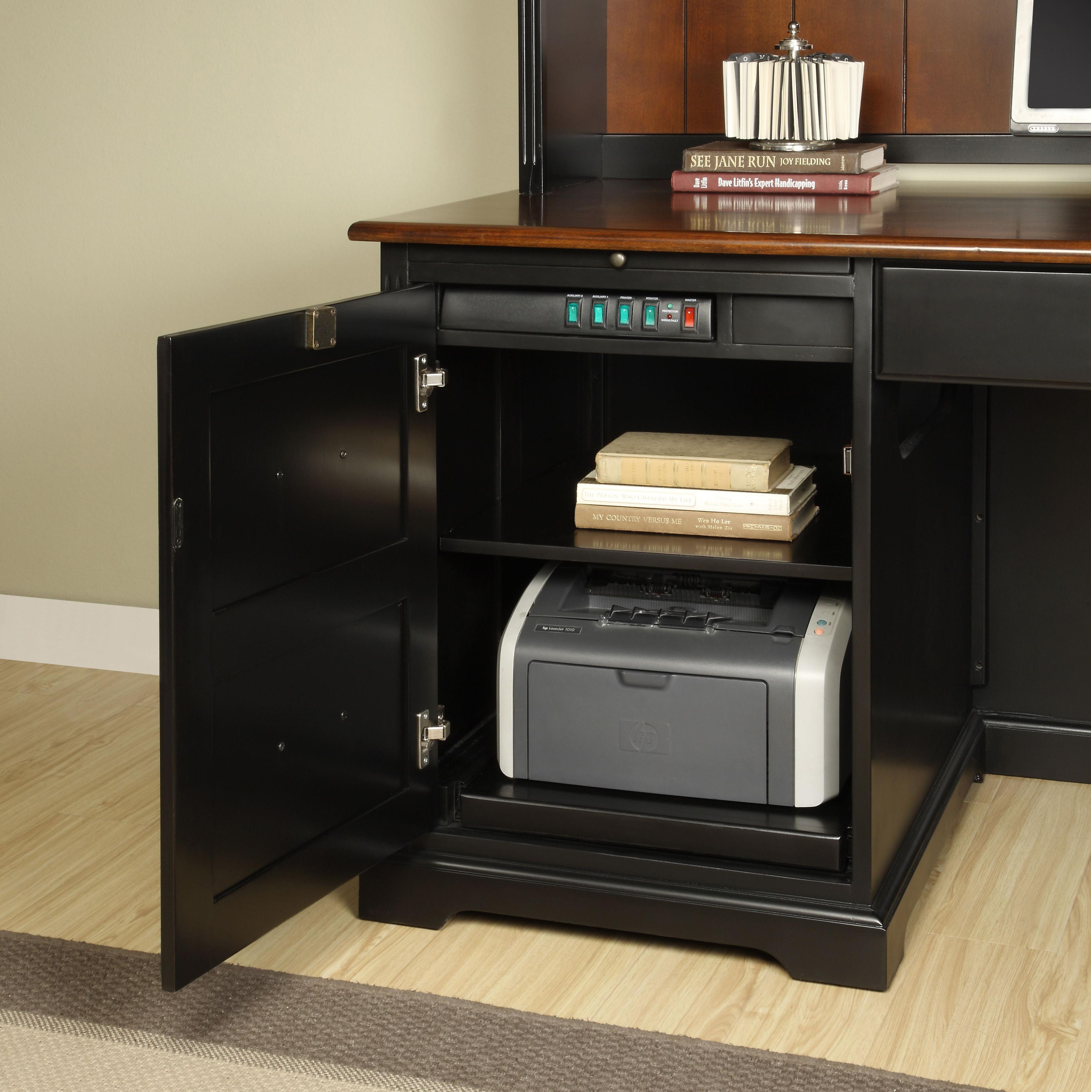 Riverside Furniture Bridgeport LShape Computer Workstation Desk with